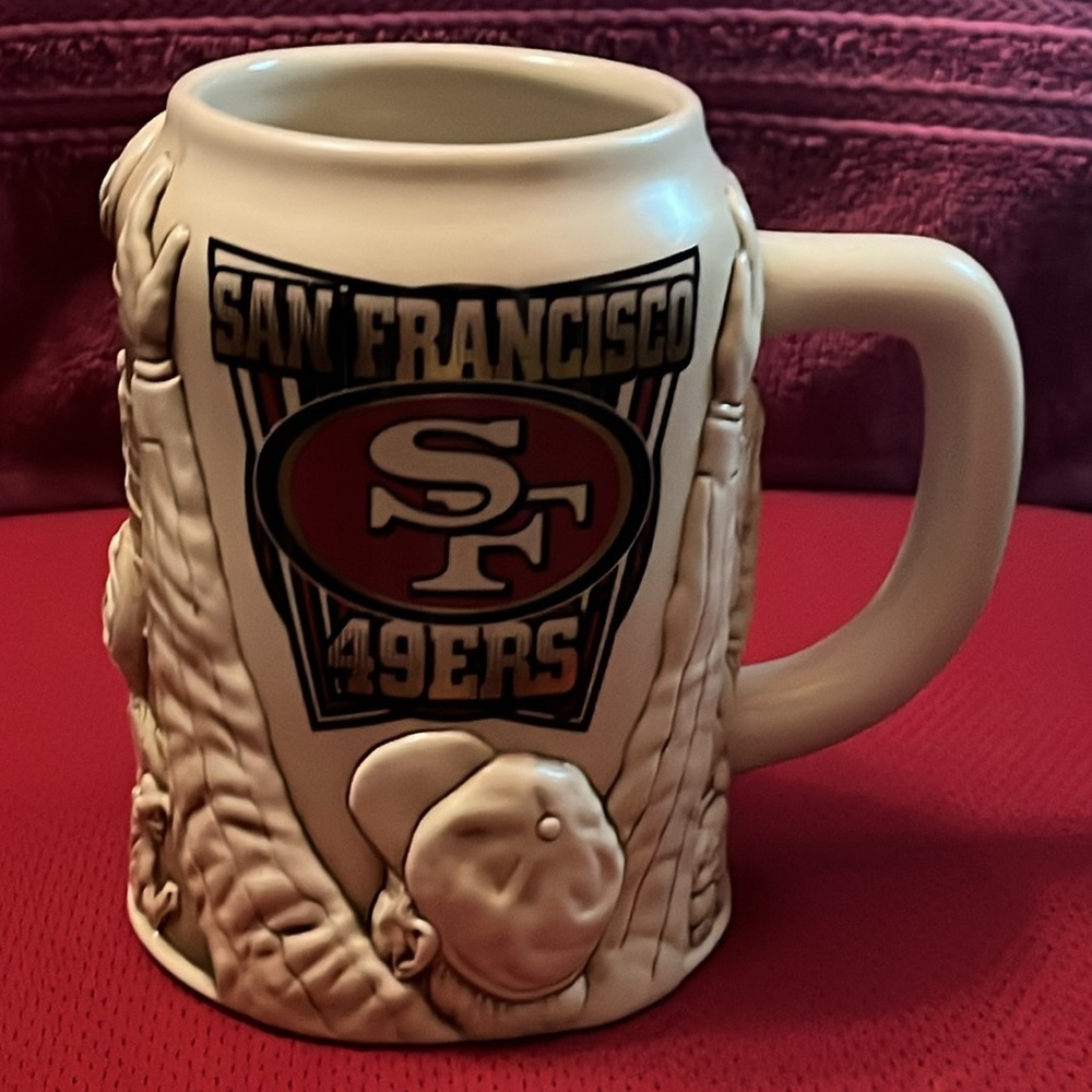 49ers SF Stein Mug Coffee Mug Beer Mug NFL 3D "The Catch 1981" Collectible 24 FL